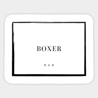 Boxer Dog Dad Sticker